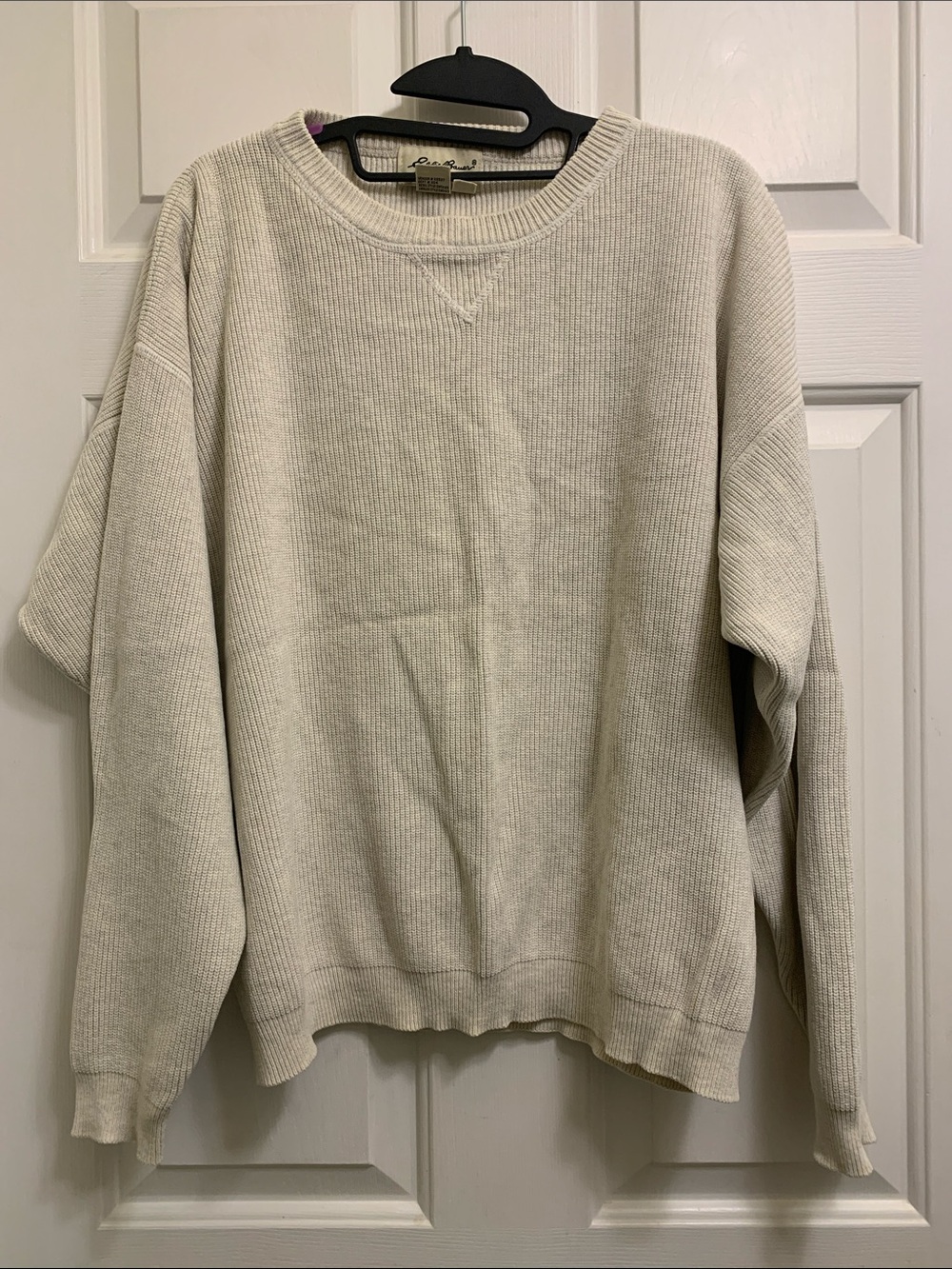Eddie Bauer Men's Crewneck Sweater - Cream